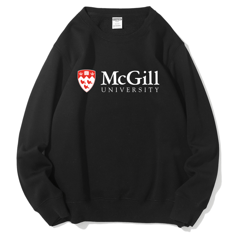 麦吉尔大学McGill校徽班服卫衣校服纪念品运动圆领打底校定制