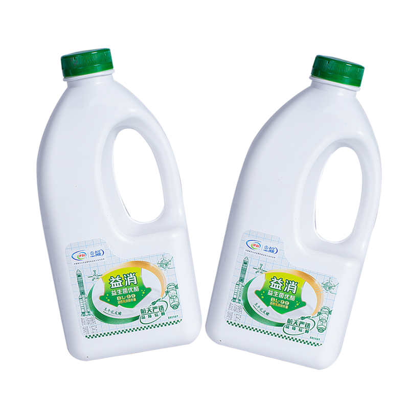 伊利益消酸奶大桶1.05kg*2桶装风味发酵乳水果捞用低温营养早餐奶