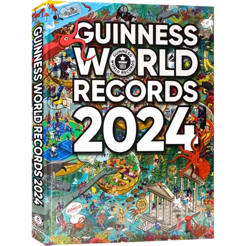【自营】Guinness World Records 吉尼斯世界纪录大全2024 全彩精装大开本 儿童科普 探索世界 百科 青少年课外读物 英文原版