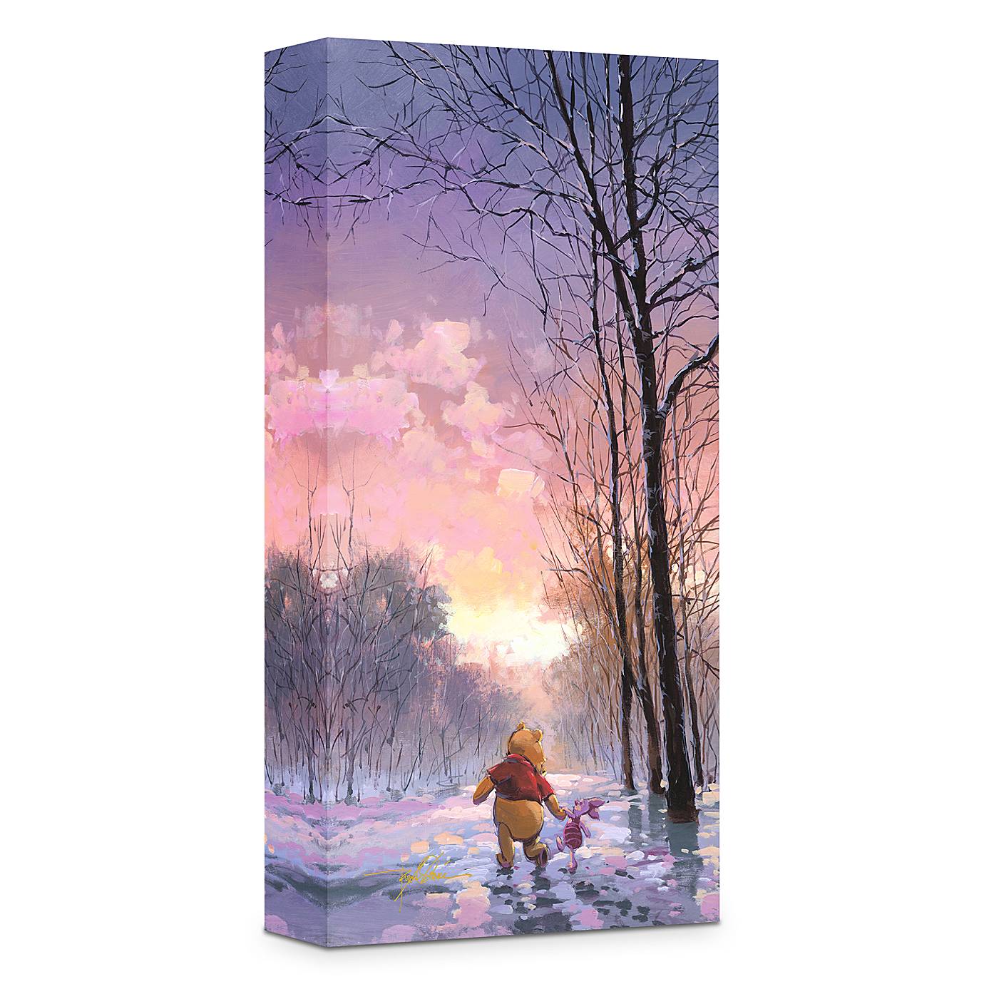 【DISNEY美国直发】限量版Snowy Path维尼熊皮杰猪油画