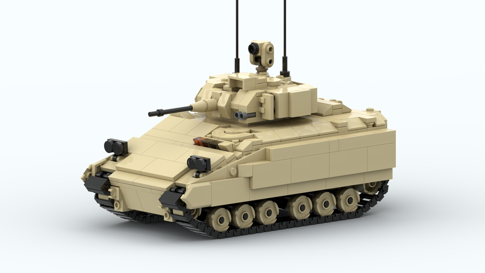 MOC-154626布拉德利M2装甲战车模型 适用乐高拼装积木玩具套装男
