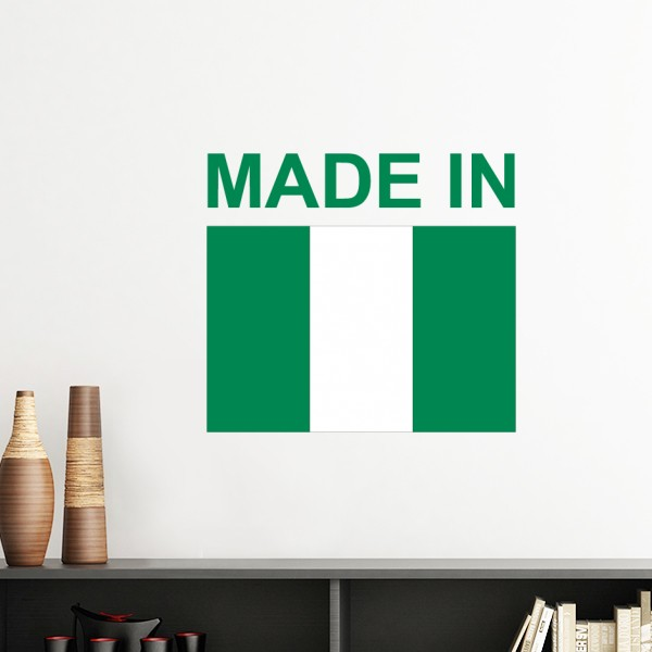 尼日利亚国旗国家制造墙贴壁纸房间贴花