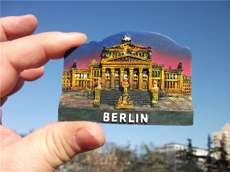 德国当地购买冰箱贴 德国 柏林 BERLIN  柏林的象征勃兰登堡门