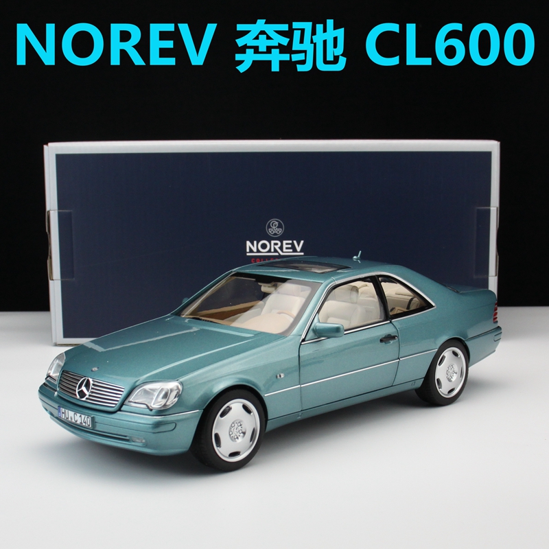 NOREV 1:18 奔驰 CL600 coupe C140 1997 仿真合金汽车模型老爷车