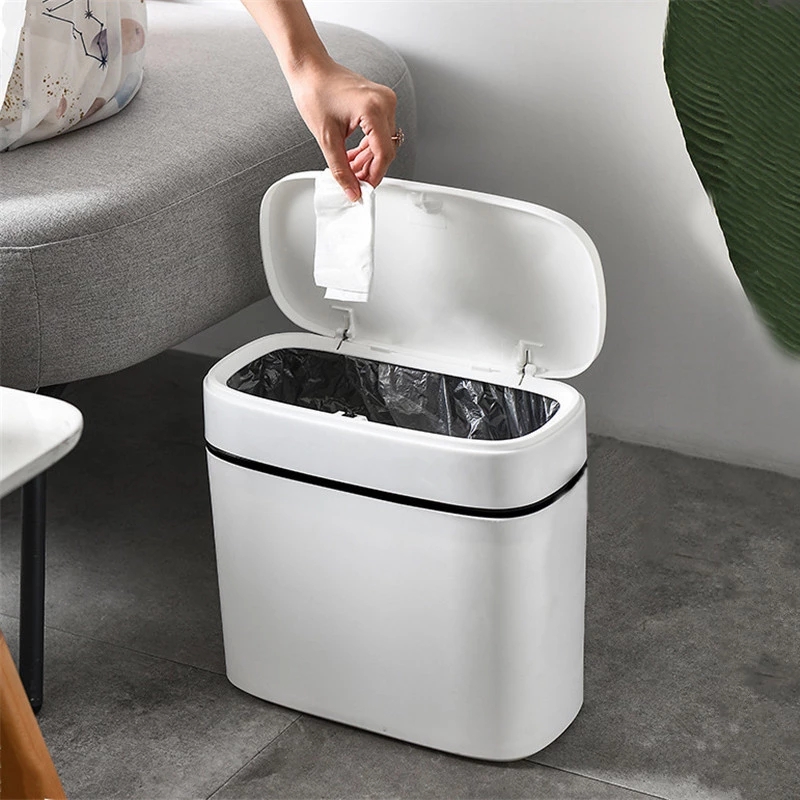 新品12L Trash Can Household Bathroom Kitchen Waste Bins
