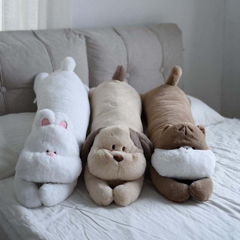 新品可爱卡通动物抱枕夹腿睡觉长条枕午休枕家居沙发靠垫床头装饰