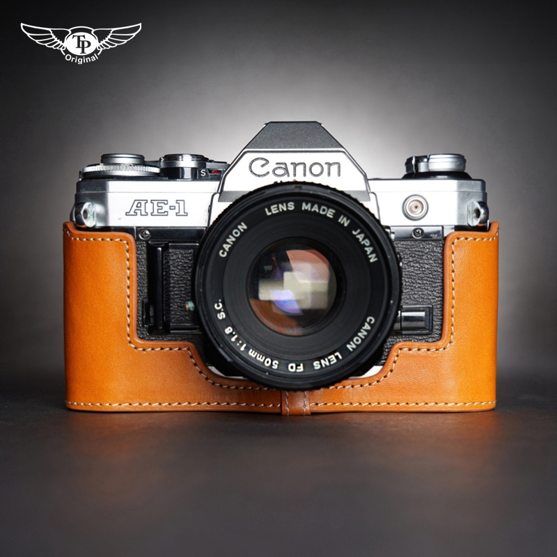 TP原创 Canon佳能AE1相机包AE-1P A1真皮套 胶片机保护套手工牛皮