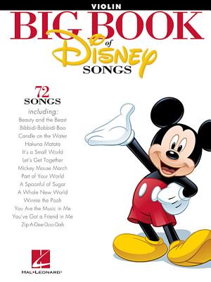 英文原版 迪士尼歌曲大全：小提琴，72首曲目 The Big Book Of Disney Songs: Violin, 72 Songs