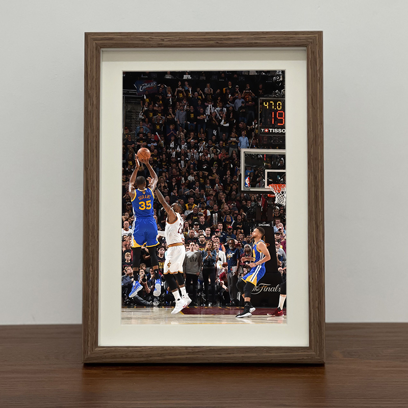 雷霆太阳杜兰特相框挂画摆台装饰画NBA球星海报照片墙壁画送礼物