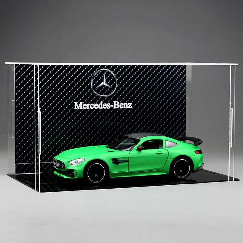奔驰AMG GT绿魔跑车模型仿真汽车玩具摆件收藏送男生高档生日礼物