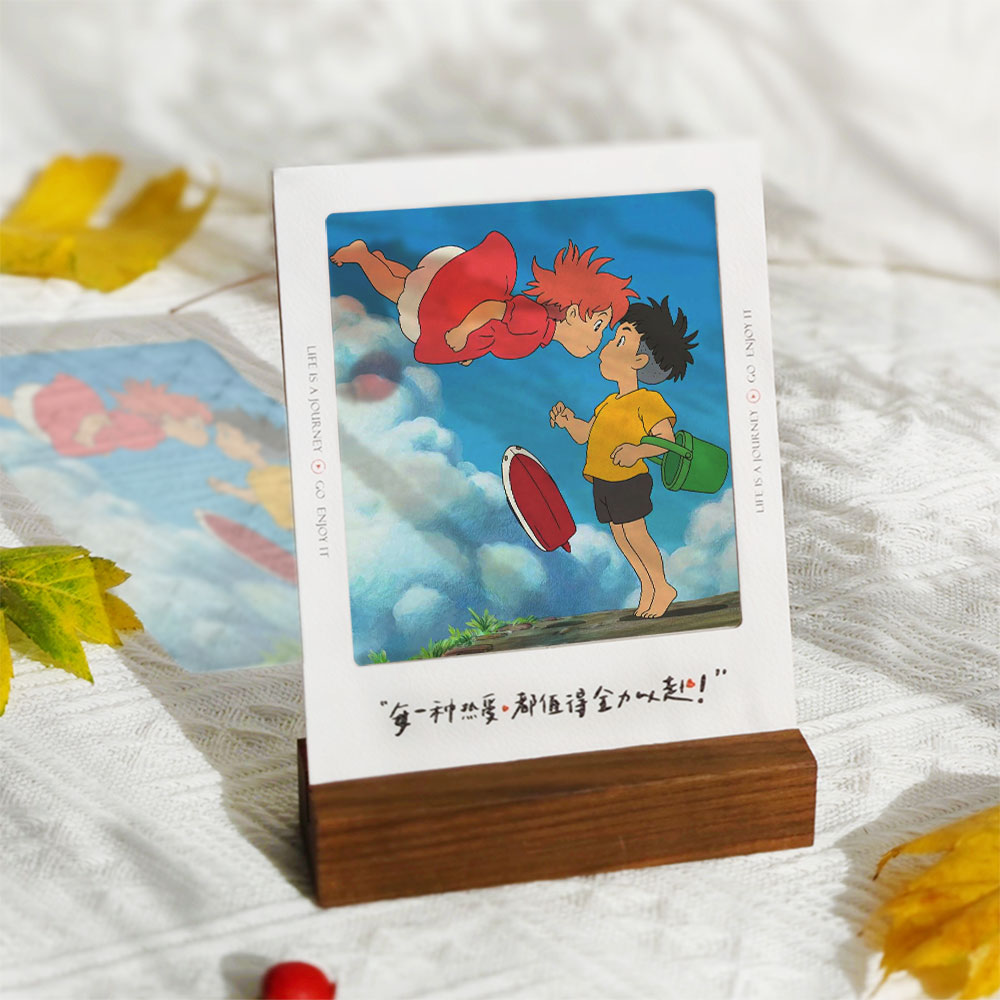 宫崎骏悬崖上的波妞周边胶片摆台透光片照片写真卡片节日生日礼物