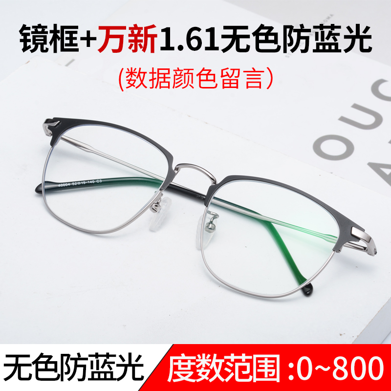 正品肖战同款近视眼镜男潮流可配有度数变色抗蓝光防辐射平光大镜