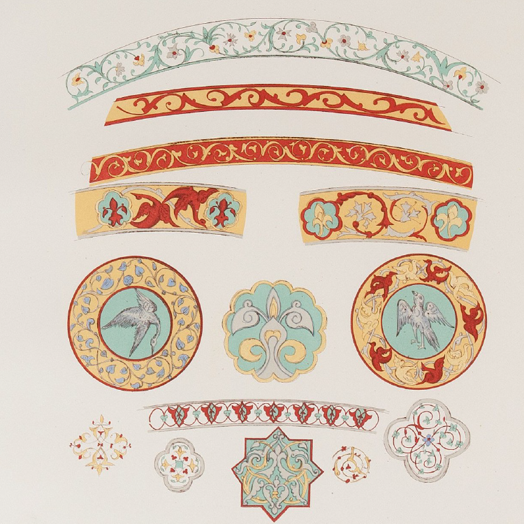 东方装饰艺术波斯中日阿拉伯印度俄罗斯土耳其纹样图案设计素材