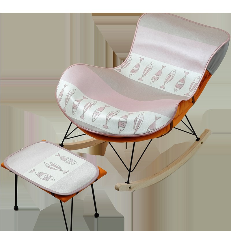 夏季坐椅凉席摇椅懒人躺椅垫凉nI垫s风单人沙发V垫冰丝藤席垫垫