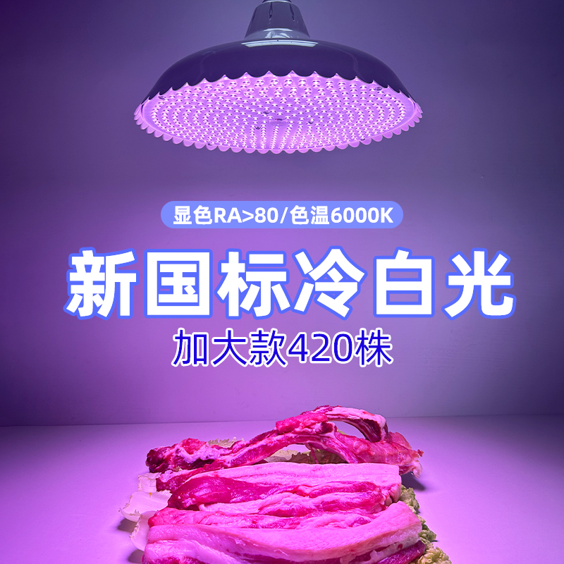 猪肉专用冷白光LED猪肉灯鲜肉熟食灯商场水果海鲜冰鲜灯专用420株