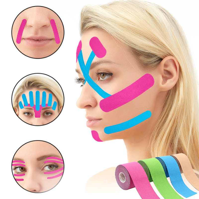 5CM*5M Kinesiology Tape For Face V Line Neck Eyes Lifting