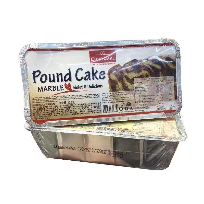 多芙利欧式大理石纹蛋糕磅蛋糕重油西式糕点阿联酋进口pound cake
