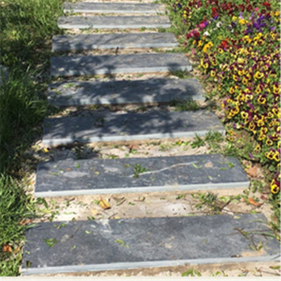 青海青石板地砖庭院花园圆形长方形踏步石脚踏石不规则草坪汀步石