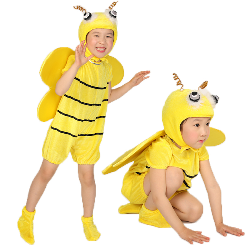 六一儿童动物表演服卡通亲子舞台剧小蜜蜂演出服舞蹈服童话剧服装