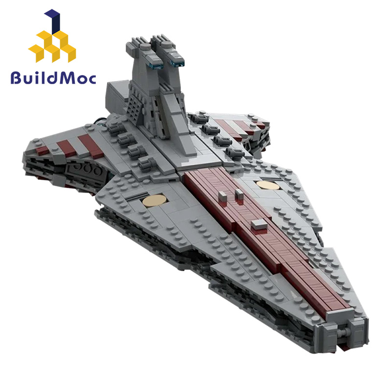 BuildMOC星球大战系列猎兵级歼星舰中国拼插拼装积木益智玩具套装
