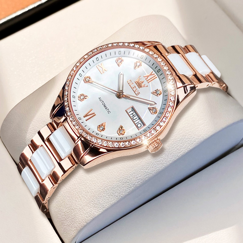 情人节礼物手表女2024年新款正品名牌女士手表机械表瑞士防水品牌
