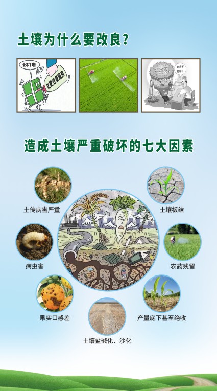 M771土壤改良造成土壤严重污染破坏的七大因素宣传图154海报印制