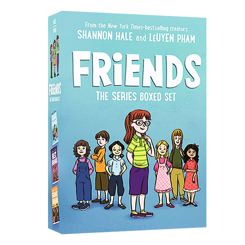 英文原版 Friends The Series Boxed Set 好朋友系列漫画3册盒装 永远的朋友 英语漫画 友谊主题 校园成长 进口英语原版书籍