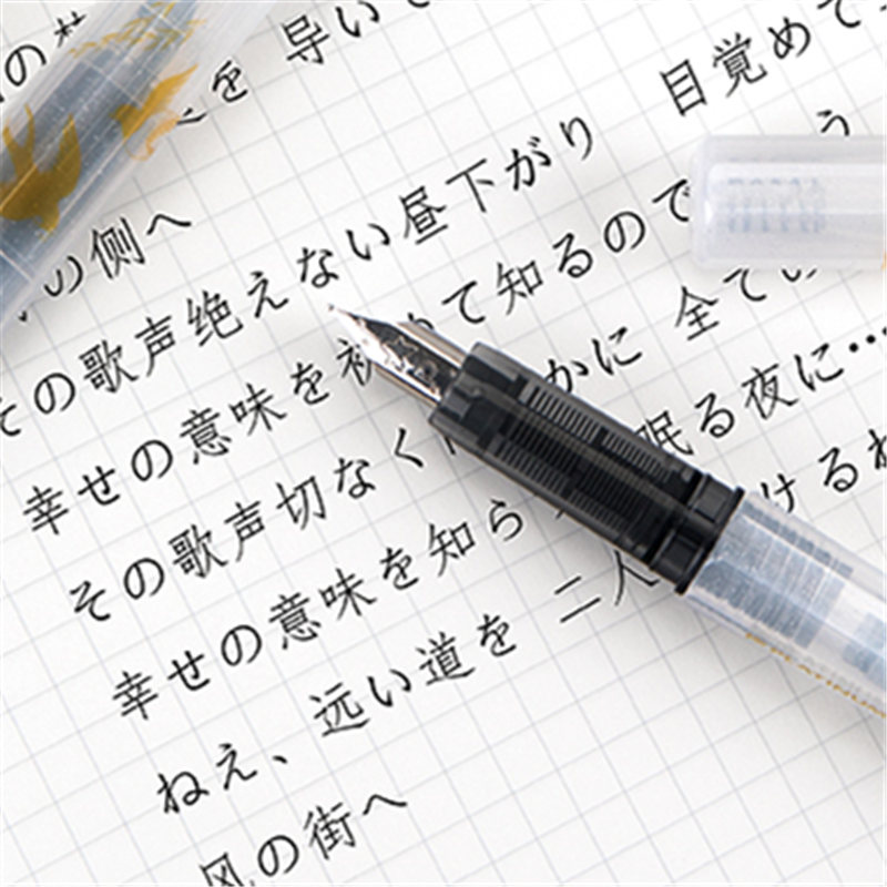 日本白金小流星钢笔三丽鸥学院钢笔学生专用练字黑色小学生三年级儿童可替换墨囊男女孩硬笔书法成人高颜值