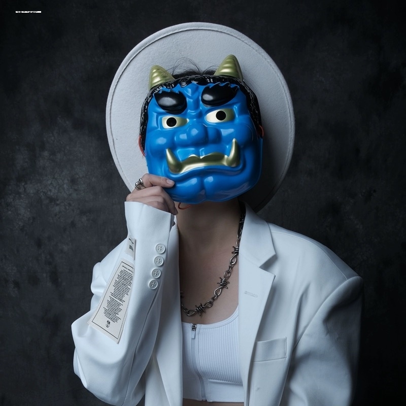 兰陵王面具电影主题面具日本鬼首般若面具动漫面具恐怖面具