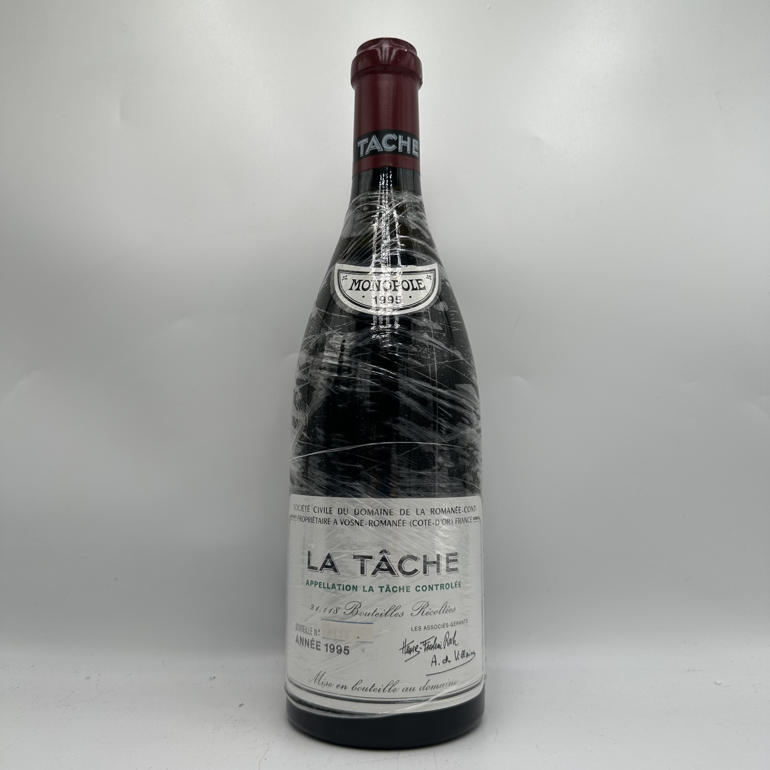 罗曼尼.康帝法国1995年踏雪拉他希LA TACHE干红葡葡酒750ML瓶装