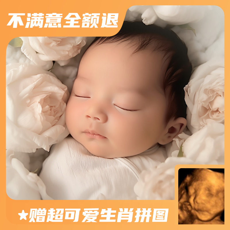 宝宝四维AI照片|预测胎儿长相|三维四维五维还原|ai彩超预测生成