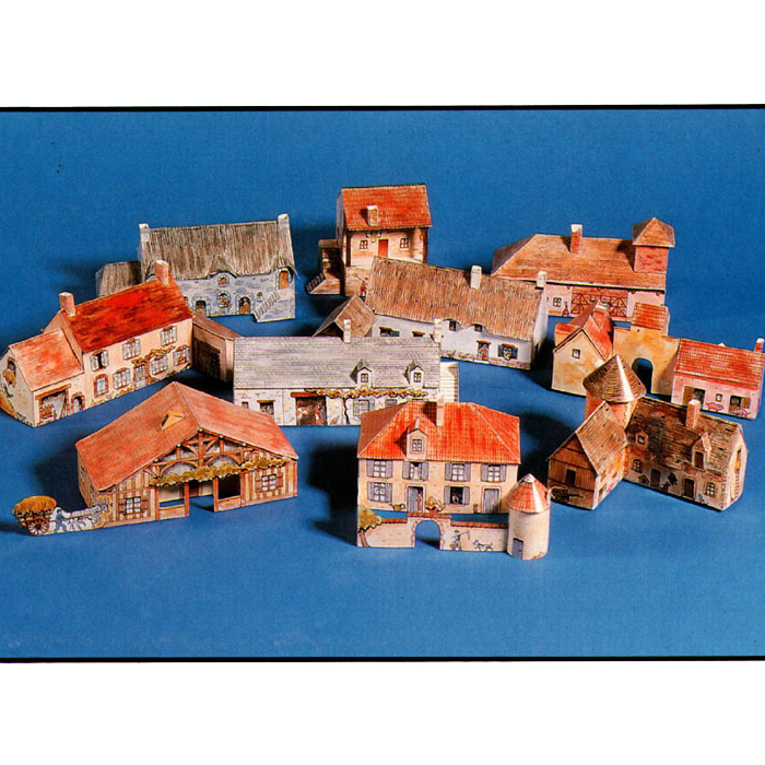 儿童手工折纸益智拼装立体3D纸质模型diy小屋房子房屋小建筑制作