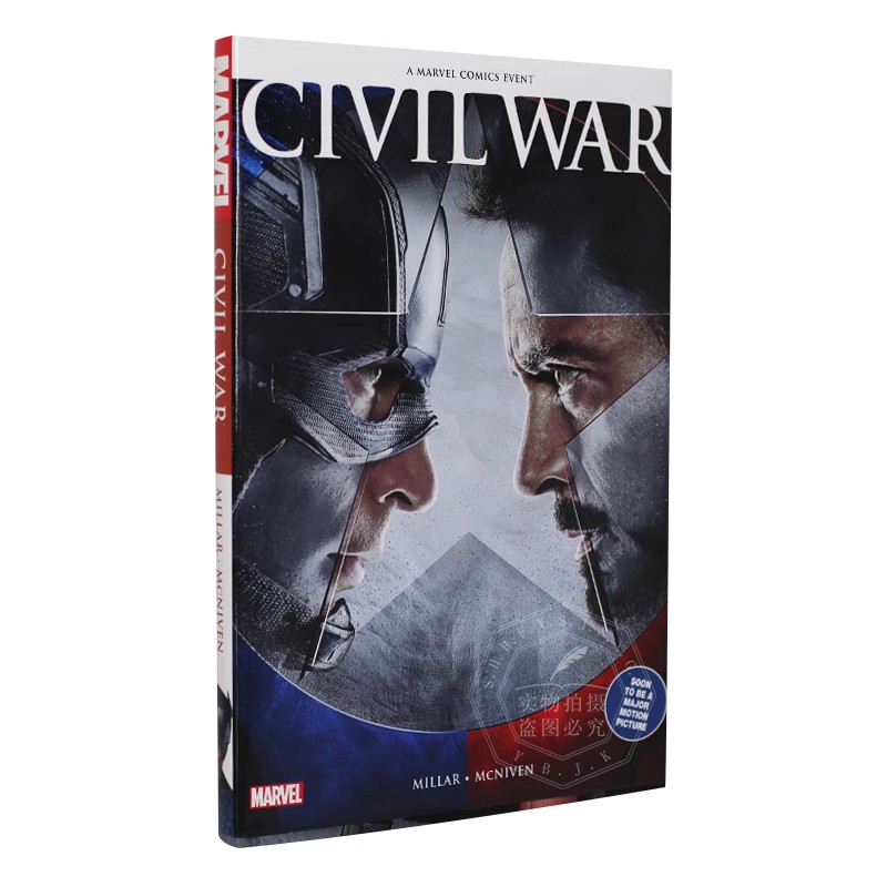 美国队长3 内战电影版 英文原版 Civil War Movie Edition 漫威系列 Marvel 超级英雄 Mark Millar 漫画作品 全彩精装 进口书