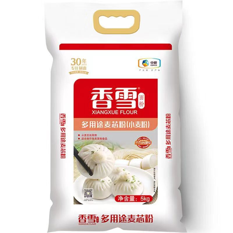 香雪多用途麦芯小麦粉5Kg 东北面粉 中粮沈阳香雪面粉厂出品