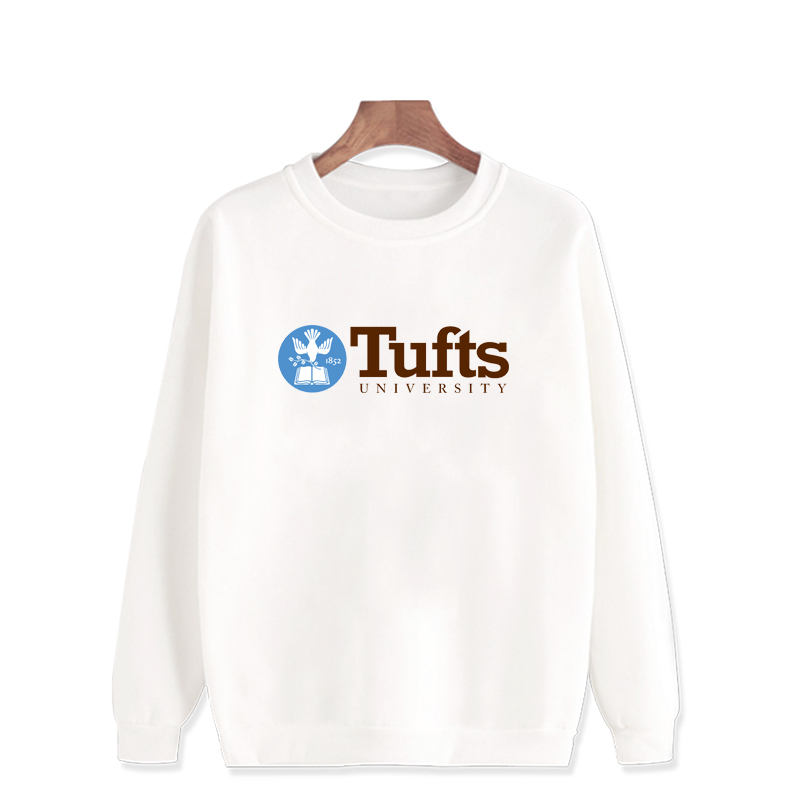 Tufts塔夫茨大学卫衣套头圆领校服青少年学生班服秋冬季加厚外套