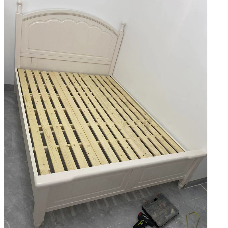 厦门韩式全实木床白色1.8米单双人主卧1.5现代简约美式轻奢公主床