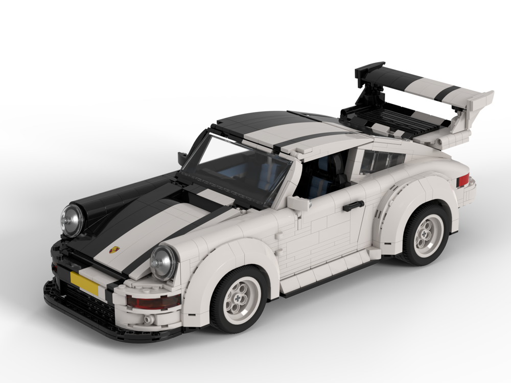 moc积木汽车模型兼容适用乐高零件 保时捷911 拼装男孩玩具摆件