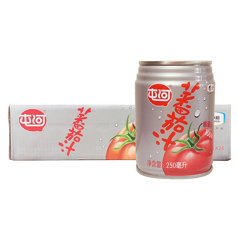 中粮屯河浓缩番茄汁饮料西红柿汁（原味）整箱浓缩果蔬汁250ml/罐