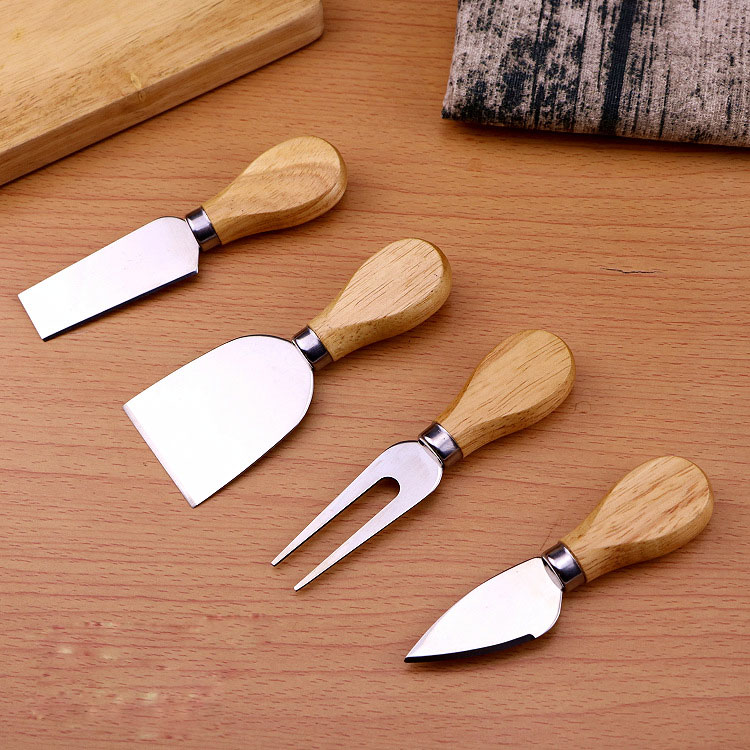 Cheese Knives Oak Handle Cutter Butter Spatula Kitchen Tools