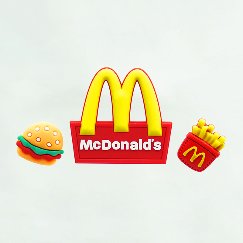 小牛电动车麦当劳立体车贴卡通图案3D贴纸创意欢乐薯条汉堡车载贴