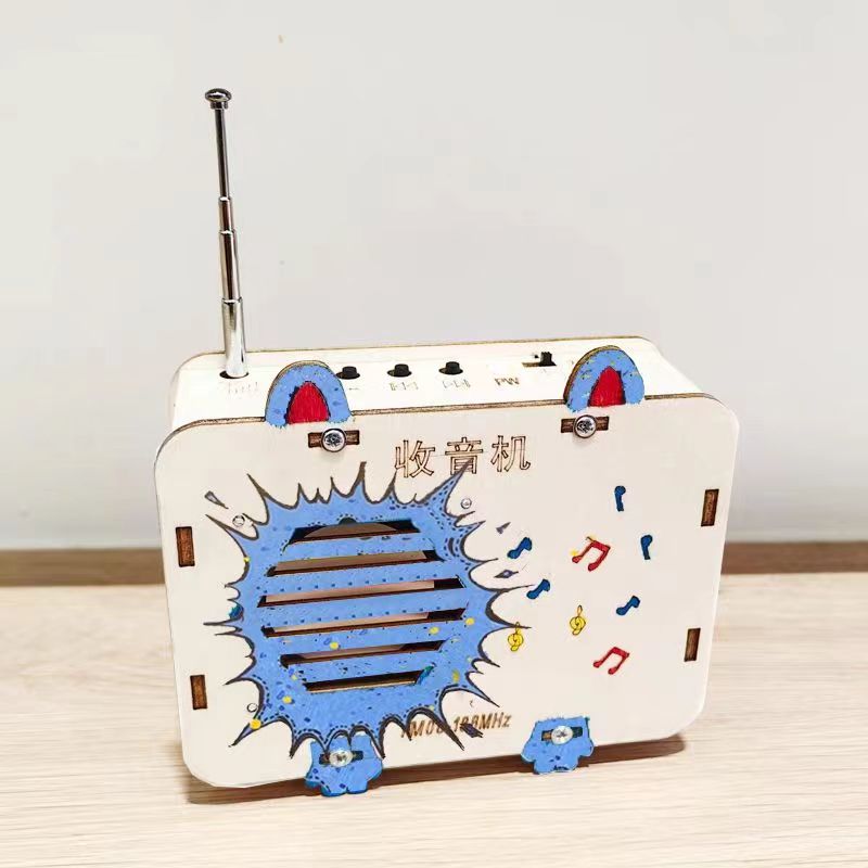 儿童收音机科技制作小发明diy拼装材料包手工科学实验作品可搜台