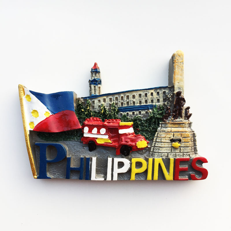 菲律宾马尼拉地标建筑黎刹纪念碑 旅游纪念装饰工艺品磁性冰箱贴