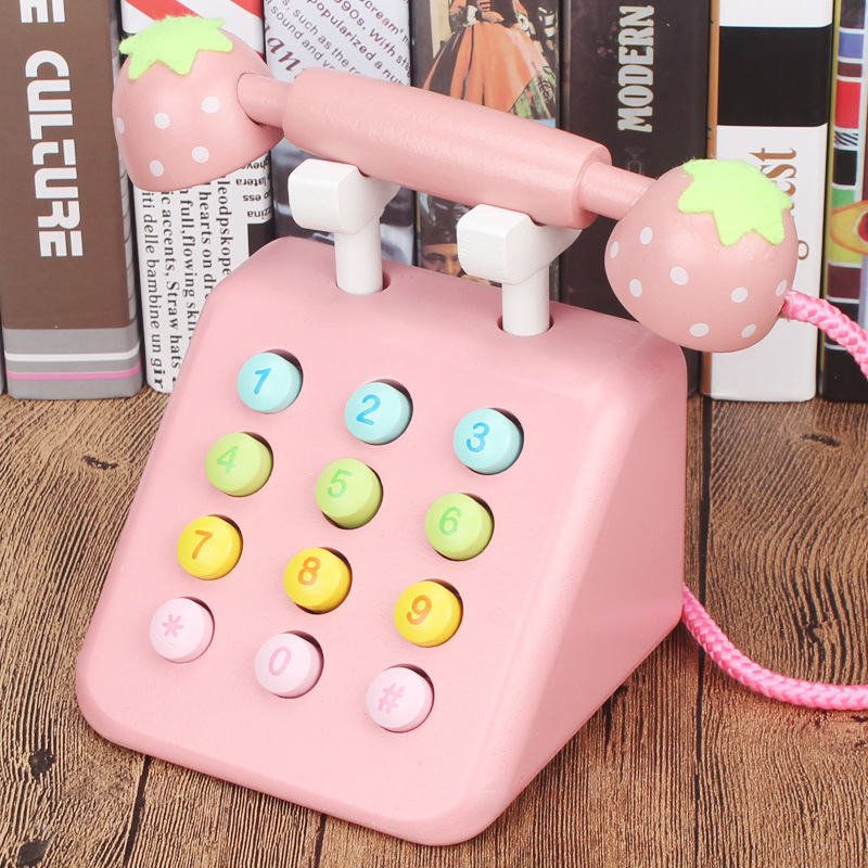 婴儿宝宝儿童幼儿小电话玩具按键仿真复古座机早教打电话女孩男孩