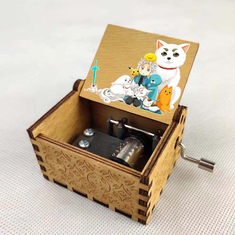动漫夏目友人帐卡通周边八音盒创意生日礼物木质音乐盒定制
