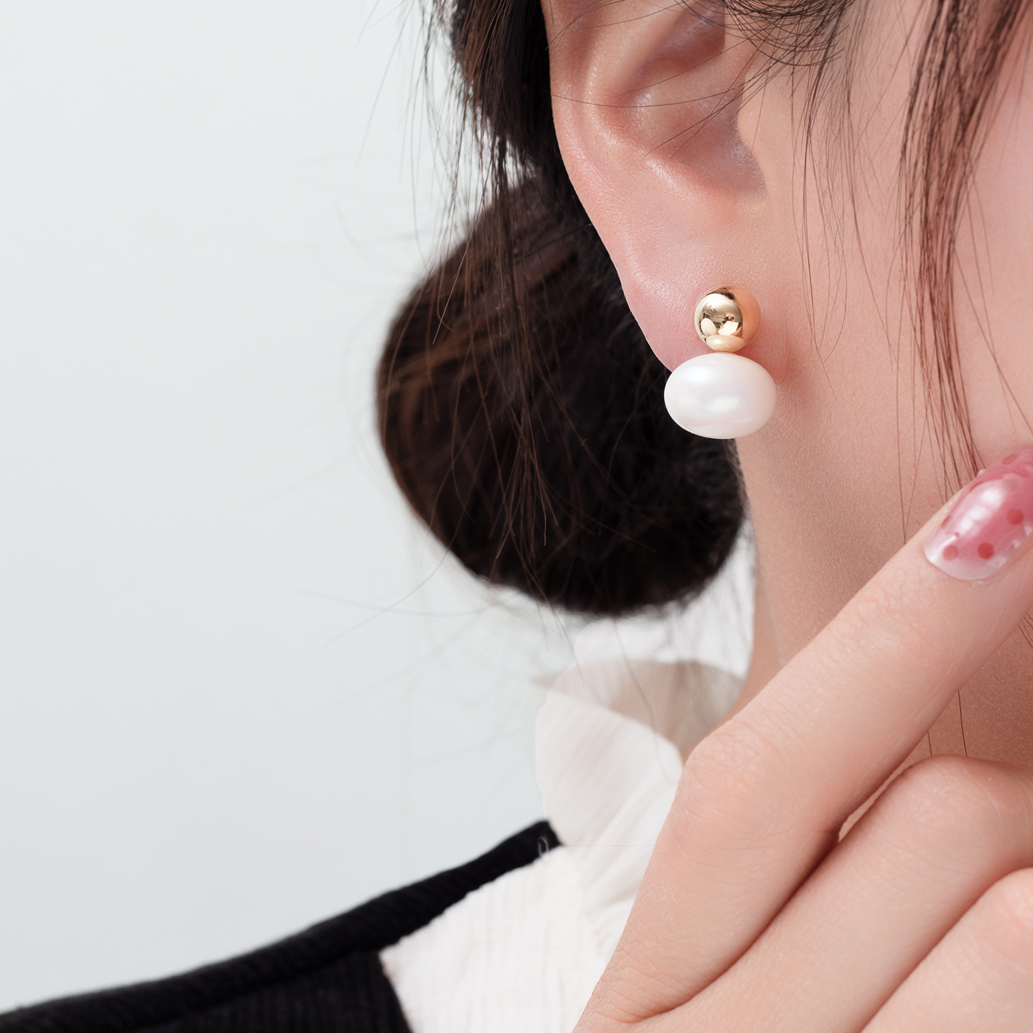 耳环小众设计高级感珍珠小鸭子纯银针气质轻奢耳饰2020年爆款耳钉