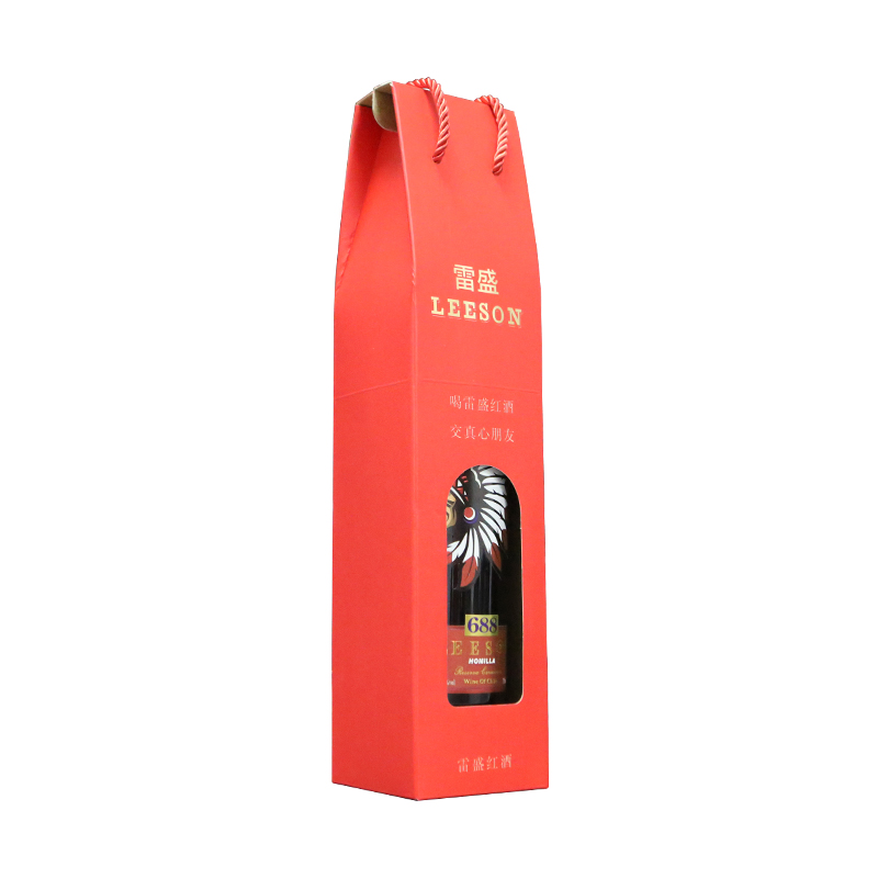 雷盛红酒专用礼盒手提袋张纪中头像版高端大气全国发货