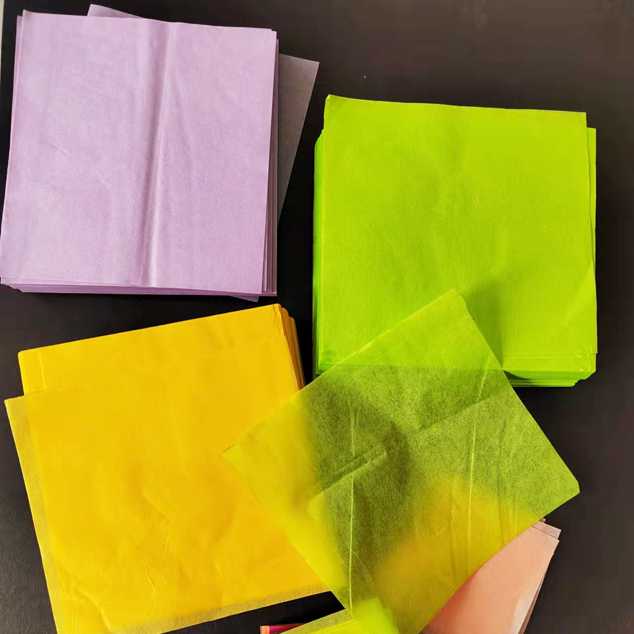 轻薄雪梨纸拷贝纸手揉纸搓纸画手工折纸折花球用纸幼儿园手工材料