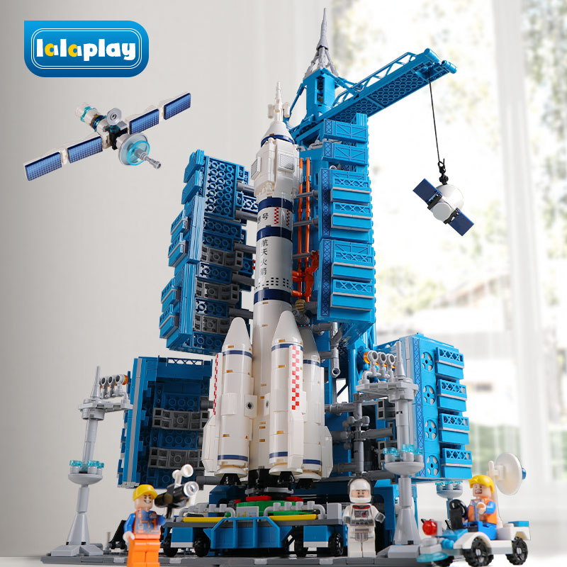 2024新款大型中国火箭积木航天飞船益智拼装玩具模型男孩生日礼物