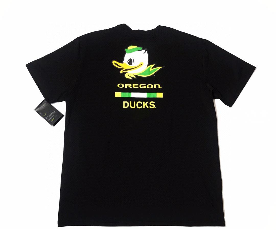 NCAA 俄勒冈大学 鸭子ducks运动篮球速干训练美式投篮宽松T恤短袖