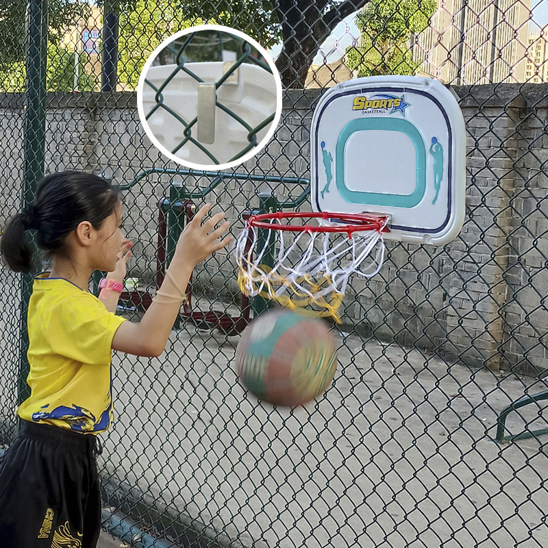 儿童挂式篮球框家用墙壁门上免打孔可折叠篮球筐室外球场投篮球架